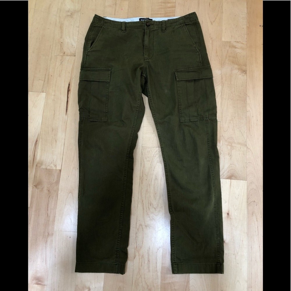 J.Crew Cargo Pants - Olive / Herringbone - 32x32